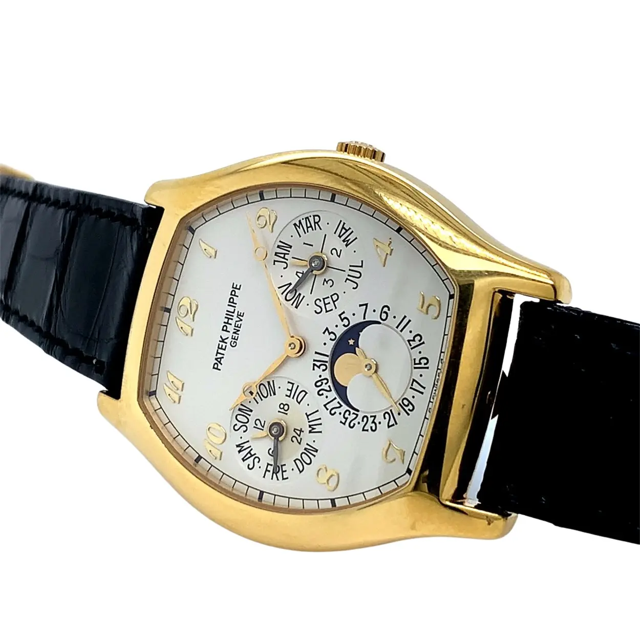 Patek Philippe Perpetual Calendar 5040 35mm Yellow gold Silver 1