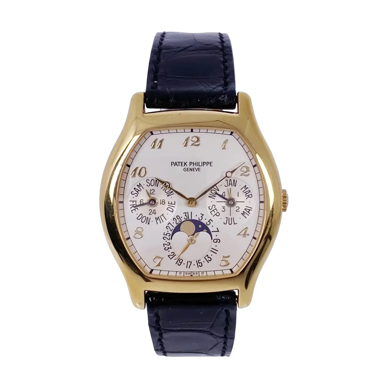 Patek Philippe Perpetual Calendar 5040 35mm Yellow gold Silver 10