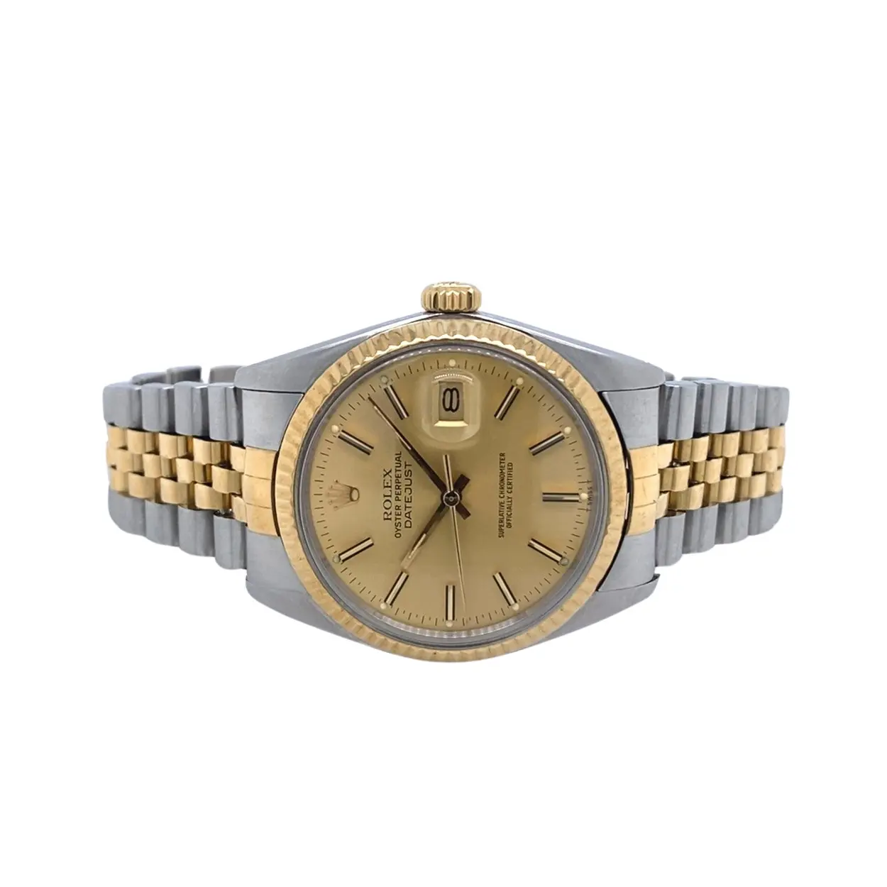 Rolex Datejust 36 16013 36mm Yellow gold and stainless steel Golden