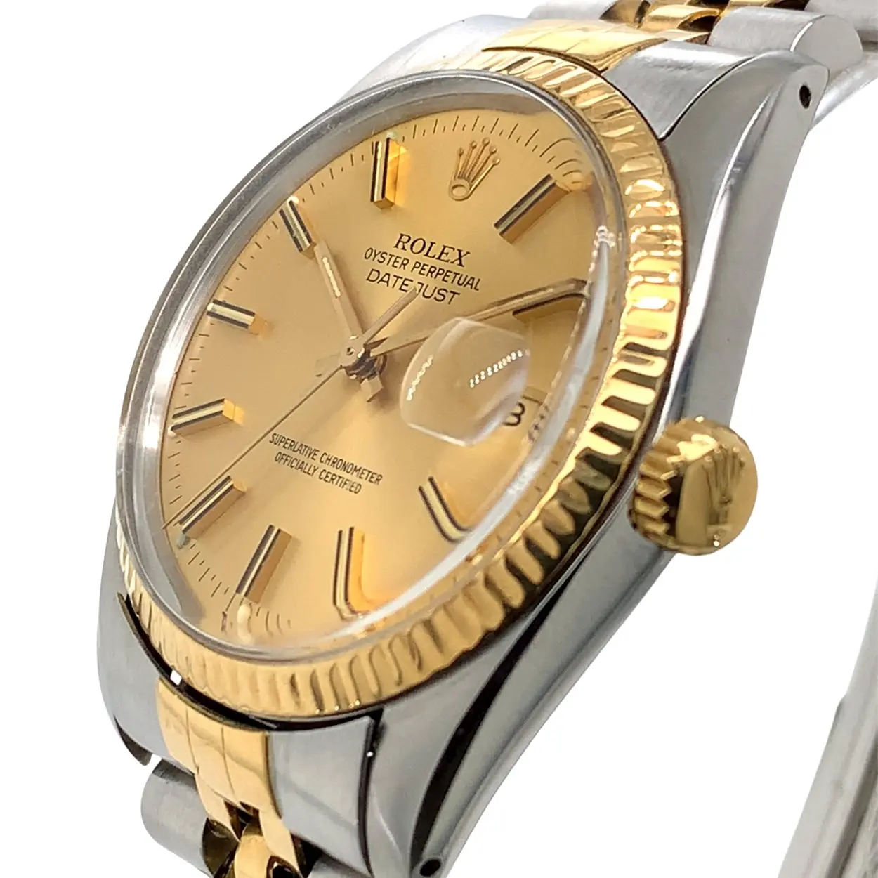 Rolex Datejust 36 16013 36mm Yellow gold and stainless steel Golden 12