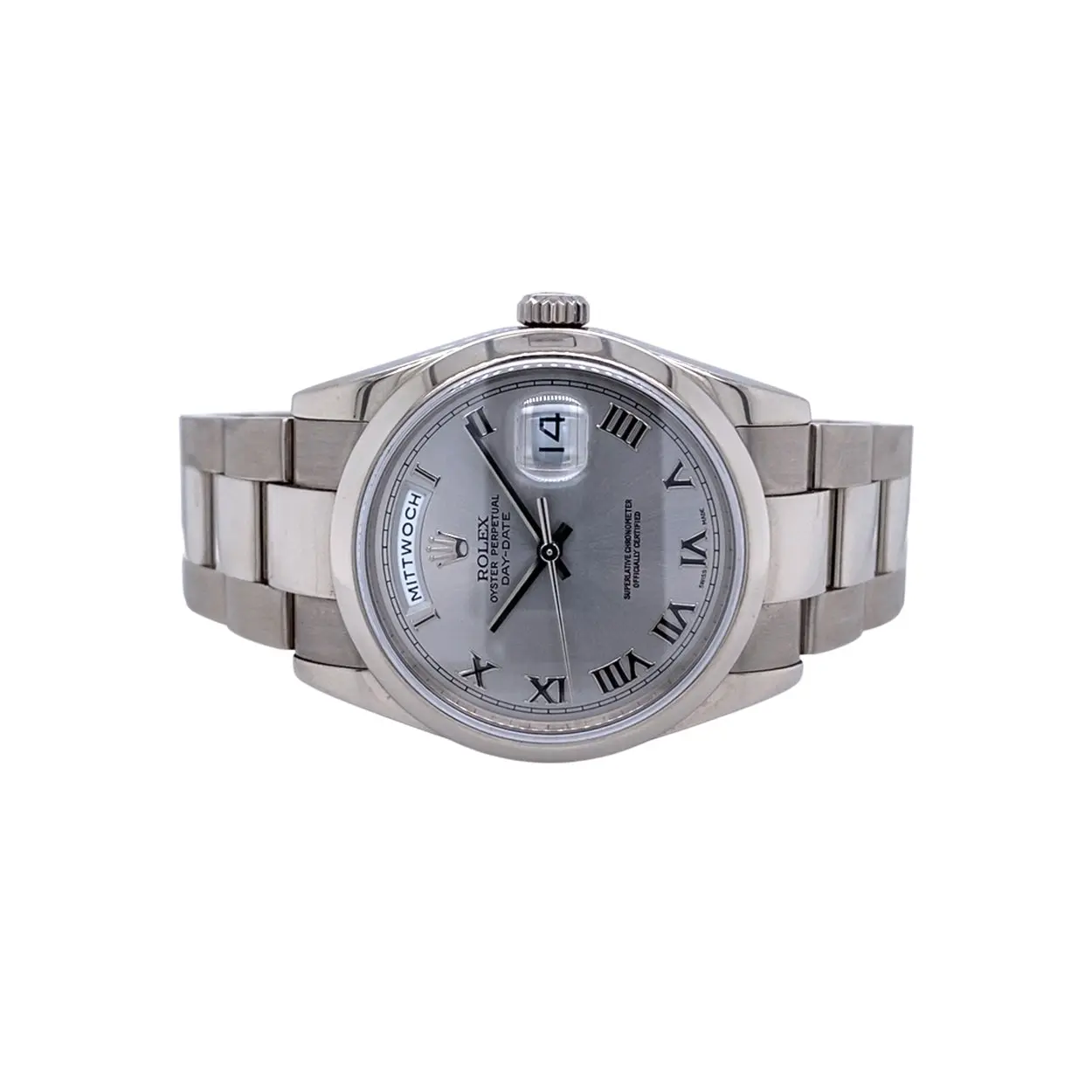 Rolex Day-Date 36 118209 36mm White gold Gray