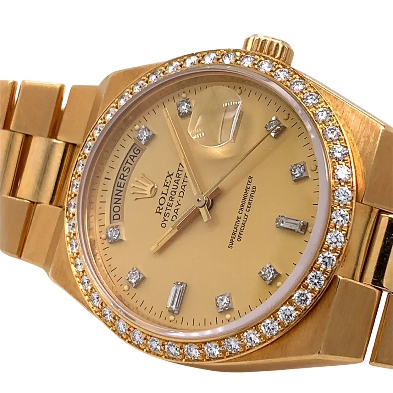 Rolex Day-Date Oysterquartz 19018 36mm Yellow gold Gold 15