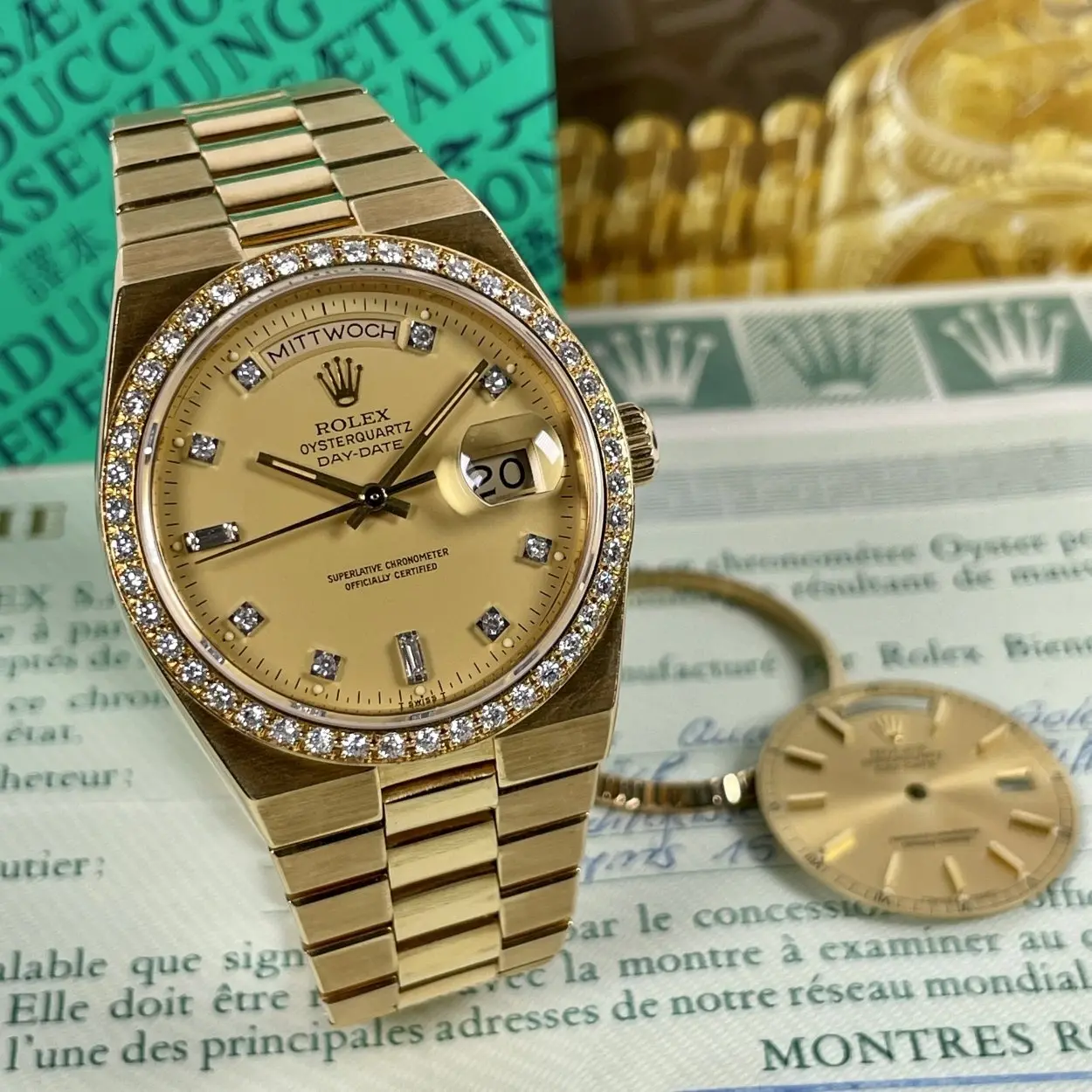 Rolex Day-Date Oysterquartz 19018 36mm Yellow gold Gold 7