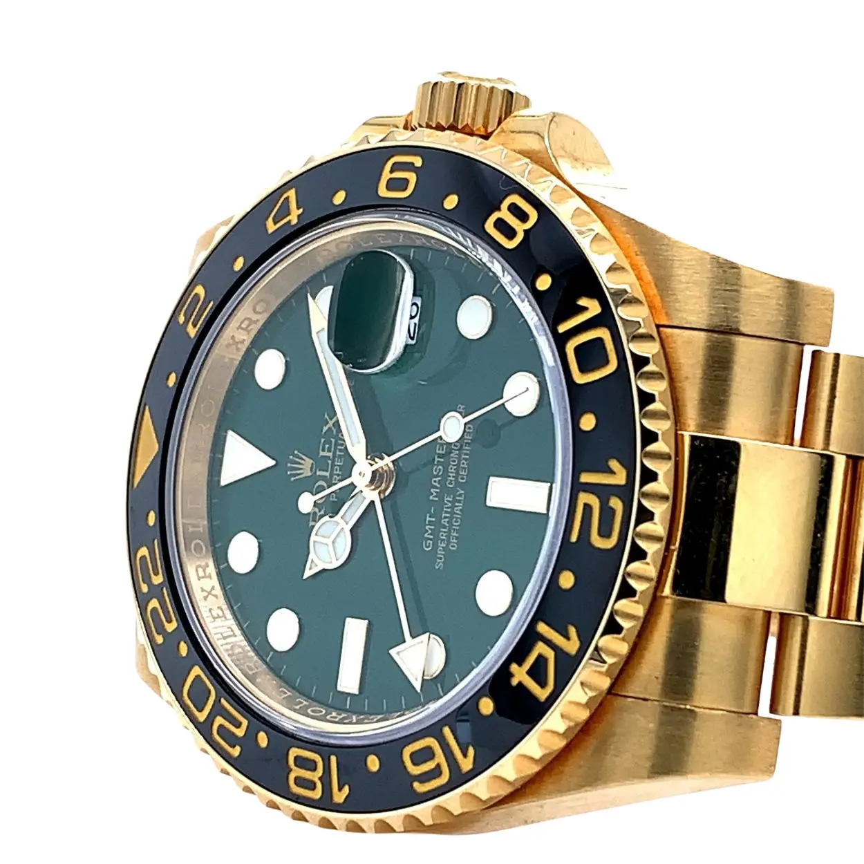 Rolex GMT-Master II 116718LN 40mm Yellow gold Green 8