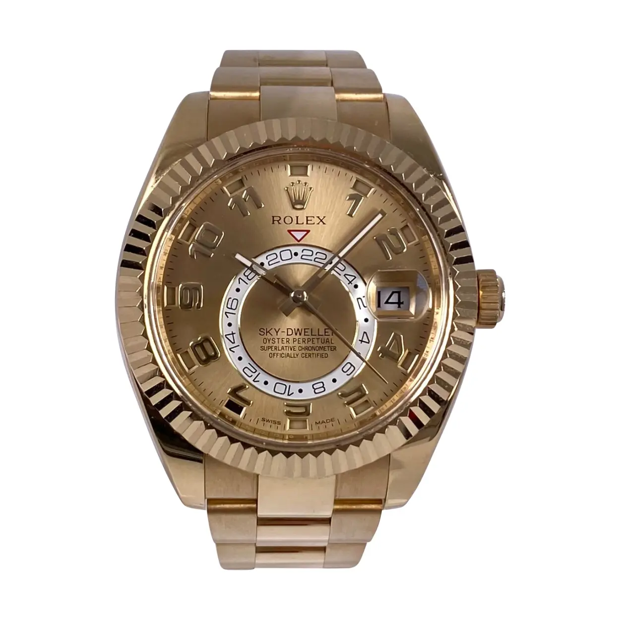 Rolex Sky-Dweller 326938 42mm Yellow gold Champagne