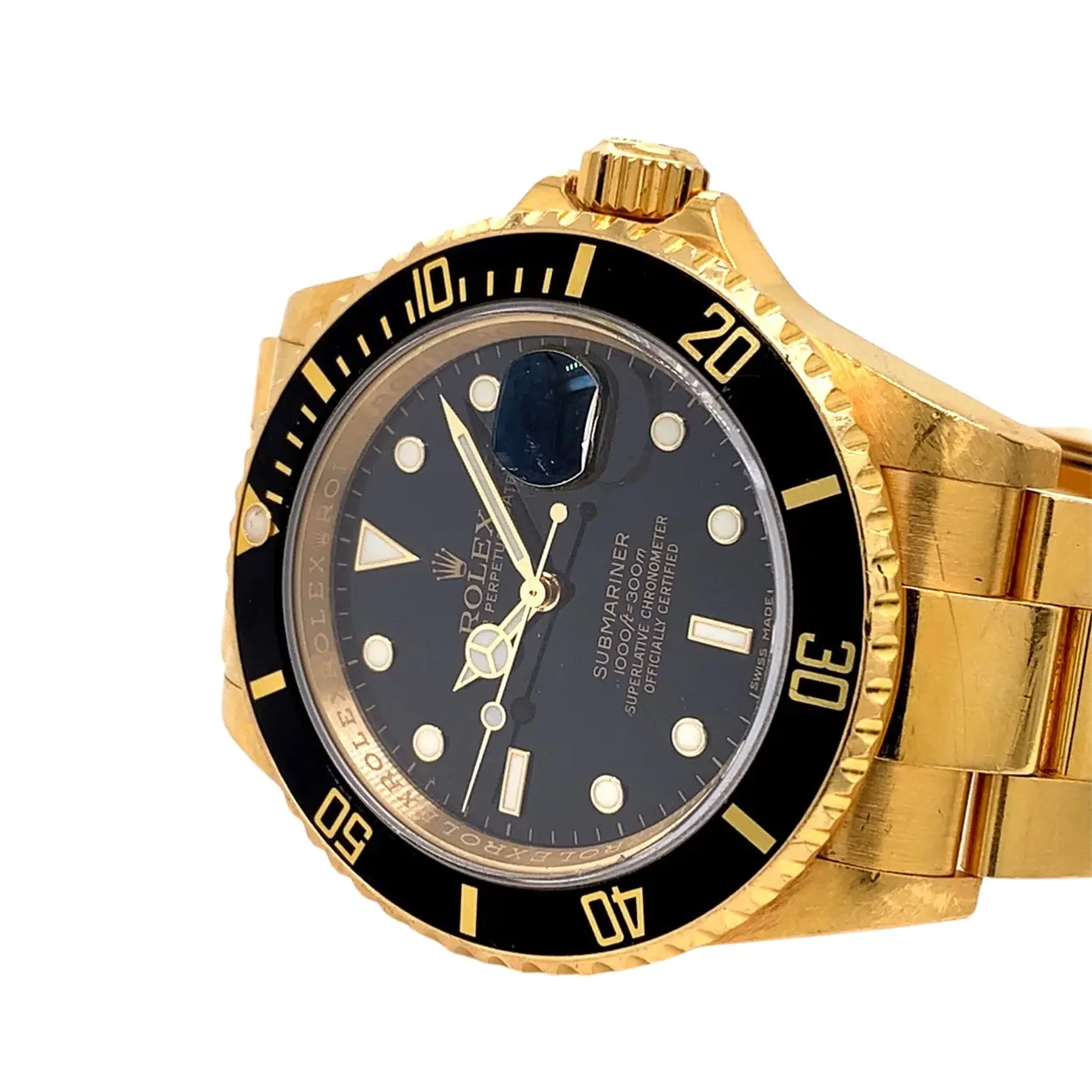 Rolex Submariner Date 16618LN 40mm Yellow gold Black 13