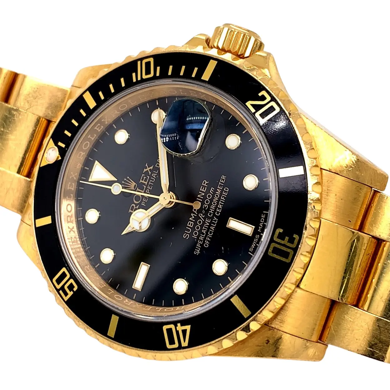 Rolex Submariner Date 16618LN 40mm Yellow gold Black 5