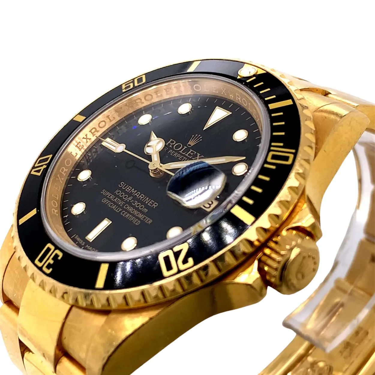 Rolex Submariner Date 16618LN 40mm Yellow gold Black 6