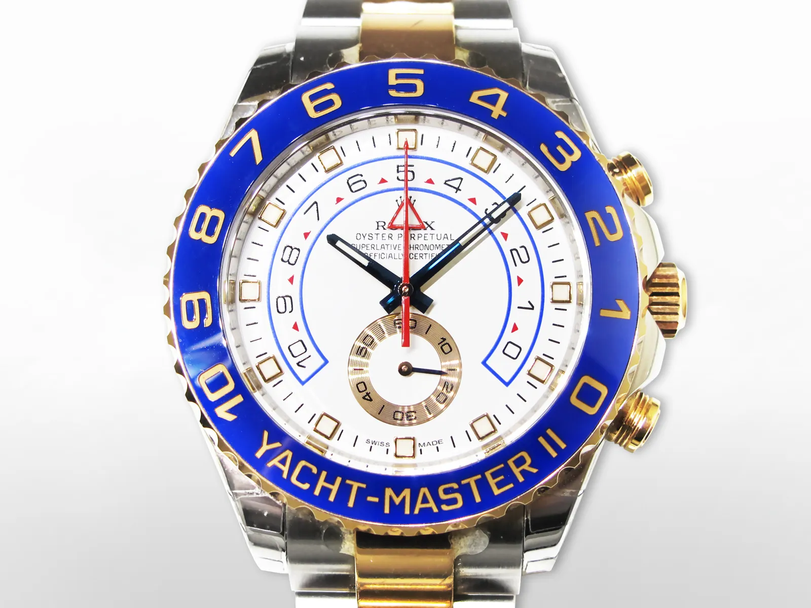 Rolex Yacht-Master II 44mm Rose gold and Stainless steel White