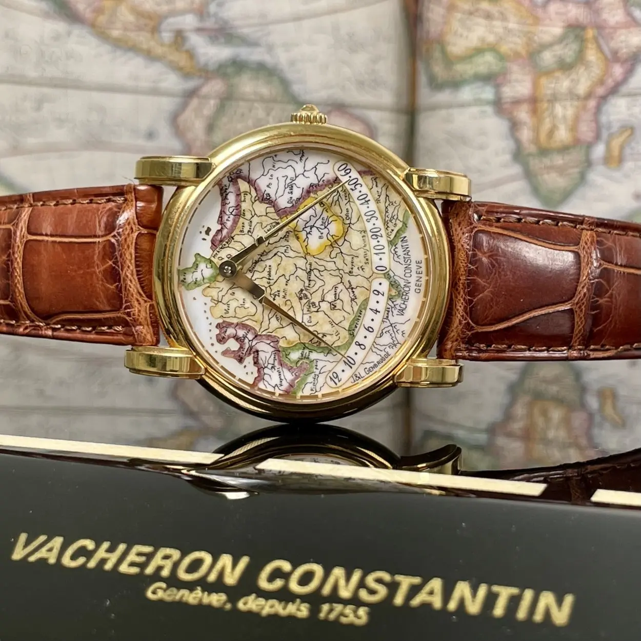 Vacheron Constantin Mercator 43050/000J-8806 36mm Yellow gold Enamel 10