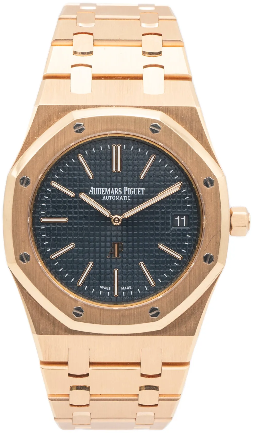 Audemars Piguet Royal Oak 15202OR.OO.1240OR.01 39mm Rose gold Blue