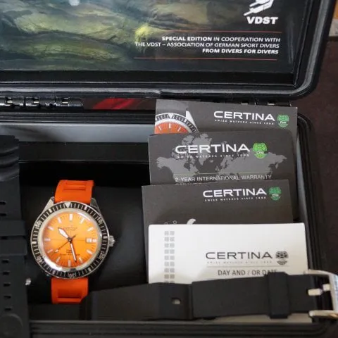 Certina Heritage Collection C037.407.17.280.10 43mm Steel Orange
