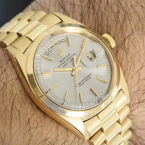 Rolex Day-Date 36 1802 36mm Yellow gold Silver