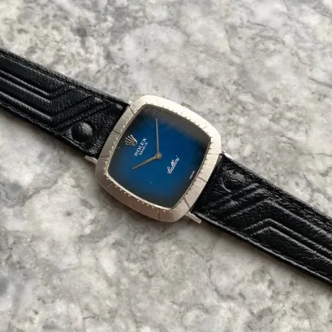 Rolex Cellini 30mm White gold Blue