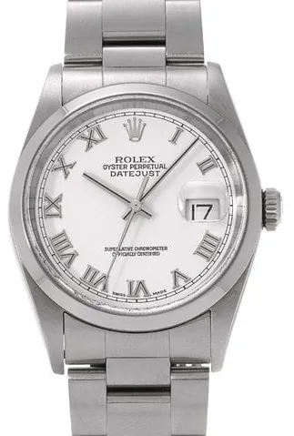 Rolex Datejust 36 16200 36mm Stainless steel White