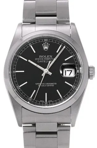 Rolex Datejust 36 16200 36mm Stainless steel Black