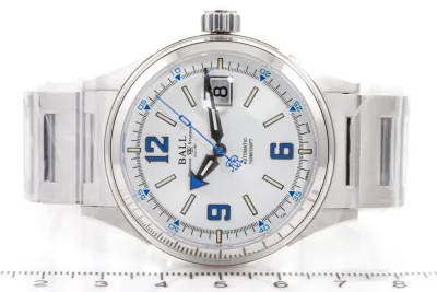 Ball Fireman Racer NM2088C-S2J-WHBE 40mm Stainless steel White 1