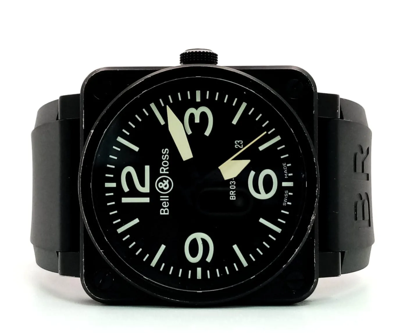 Bell & Ross Aviation BR03-92-S 42mm Stainless steel Black 1