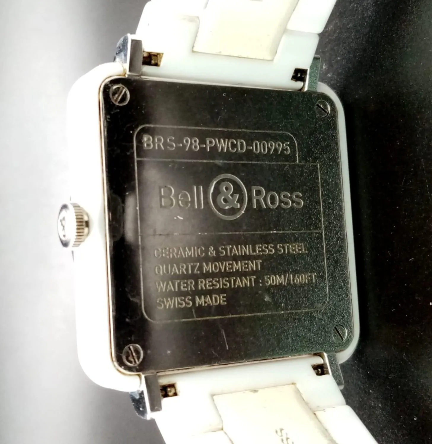 Bell & Ross 40mm Ceramic and Stainless steel White 4