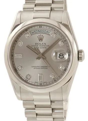 Rolex Day-Date 36 118206 36mm Silver