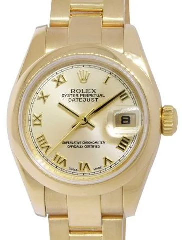 Rolex Lady-Datejust 179168 26mm Yellow gold Champagne