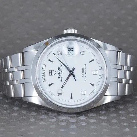 Tudor Prince Date 76200 36mm Stainless steel White