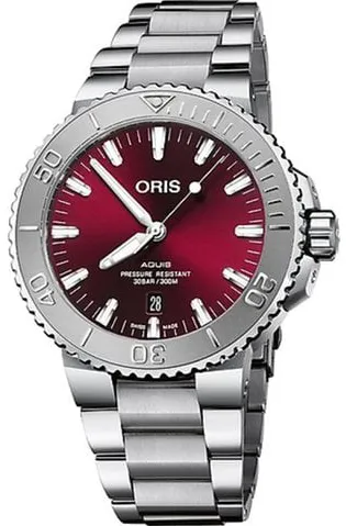 Oris Aquis 01 733 7730 4158-07 8 24 05PEB 43.5mm Stainless steel Red