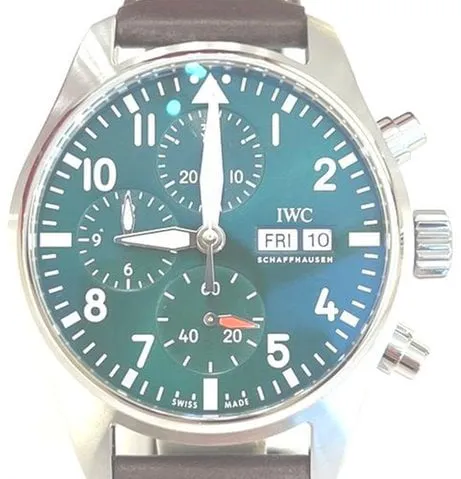 IWC Pilot IW388103 41mm Stainless steel Green