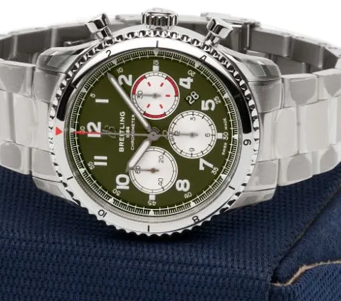 Breitling Aviator 8 AB01192A1L1A1 43mm Stainless steel Green