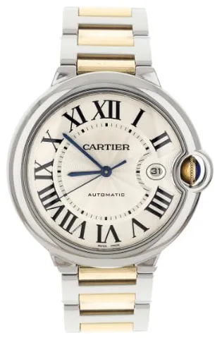 Cartier Ballon Bleu W69009Z3 42mm Yellow gold and Stainless steel Silver