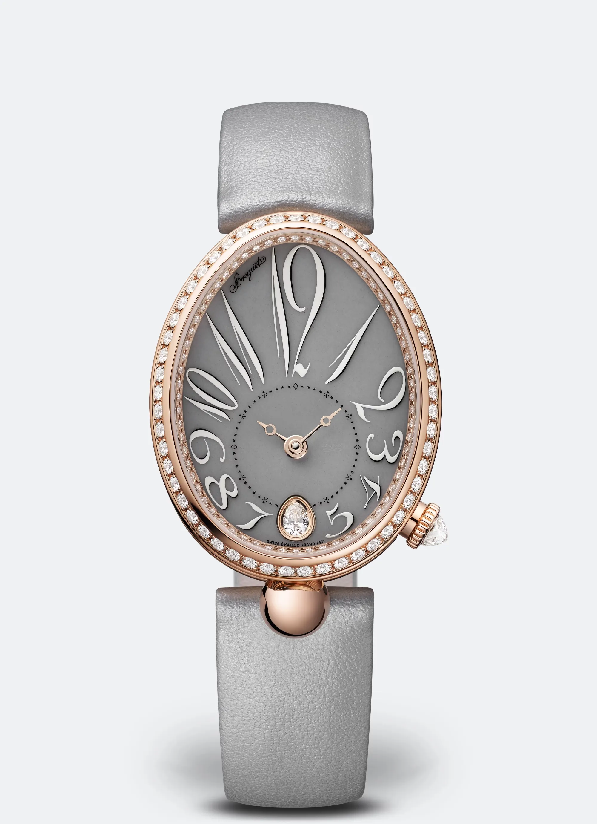 Breguet Reine de Naples 8918BR/2A/364/D0 36.5mm Rose gold Gray