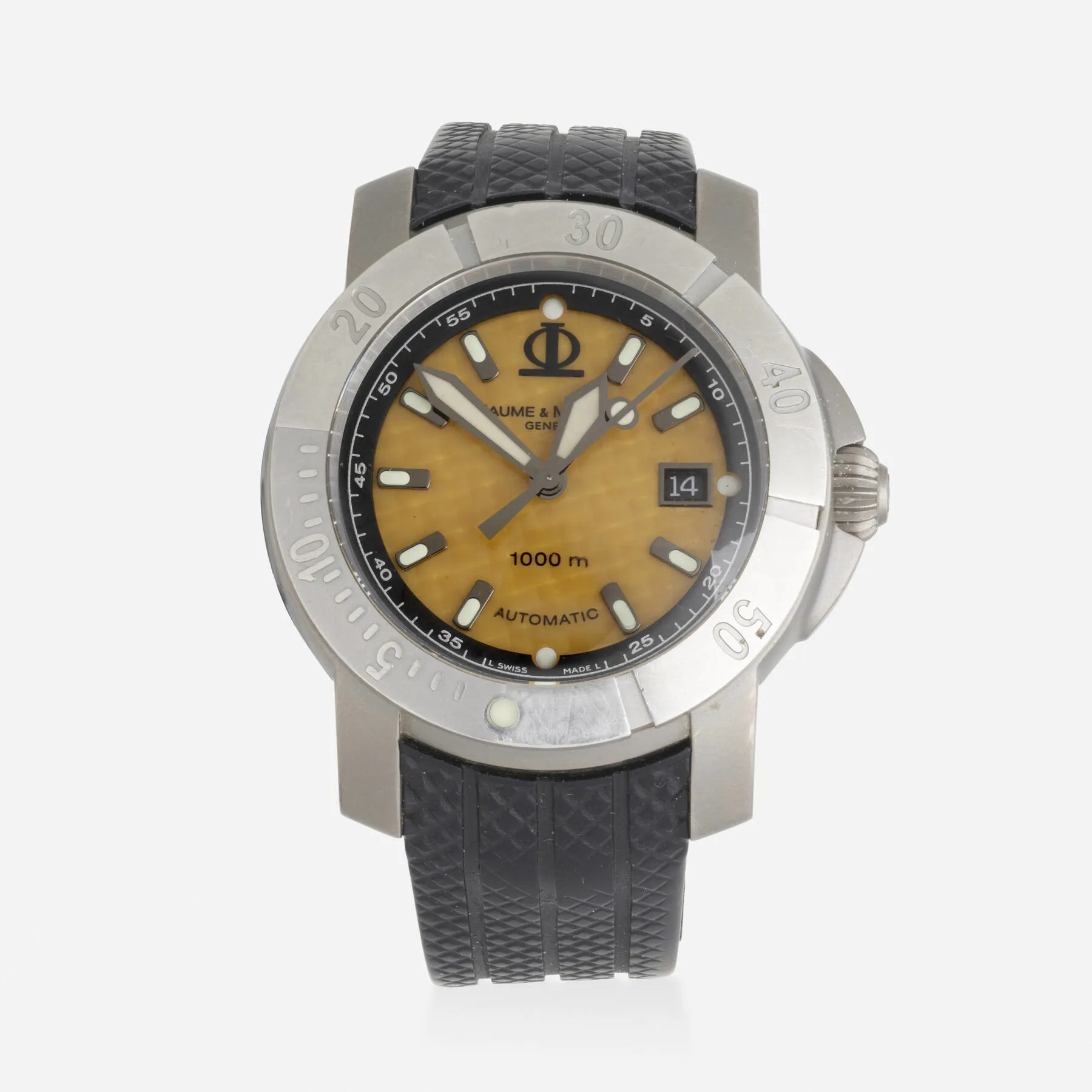 Baume & Mercier Capeland 65414 43mm Titanium Yellow