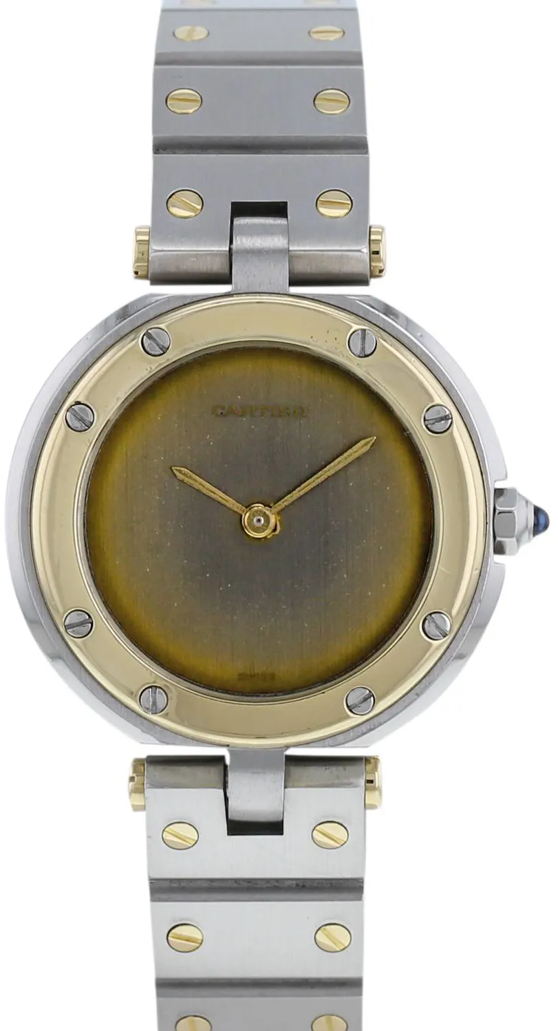 Cartier Santos 8191 27mm Yellow gold and Stainless steel Gray