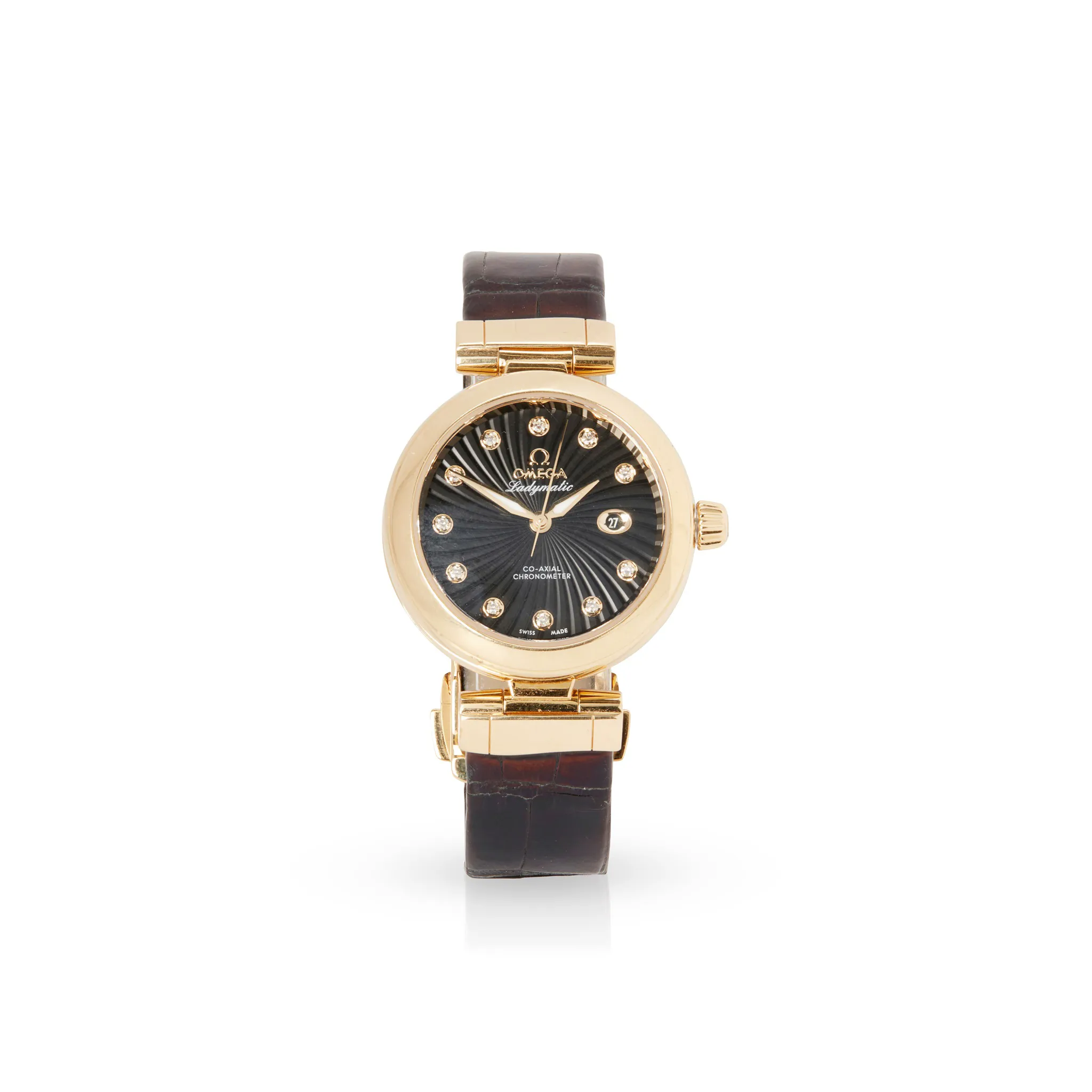 Omega Ladymatic 35mm Yellow gold Black