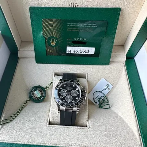 Rolex Daytona 126519LN White gold Black