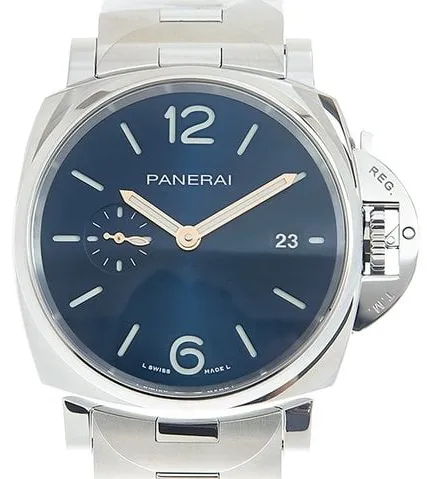 Panerai Luminor Marina PAM 01124 42mm Stainless steel Blue