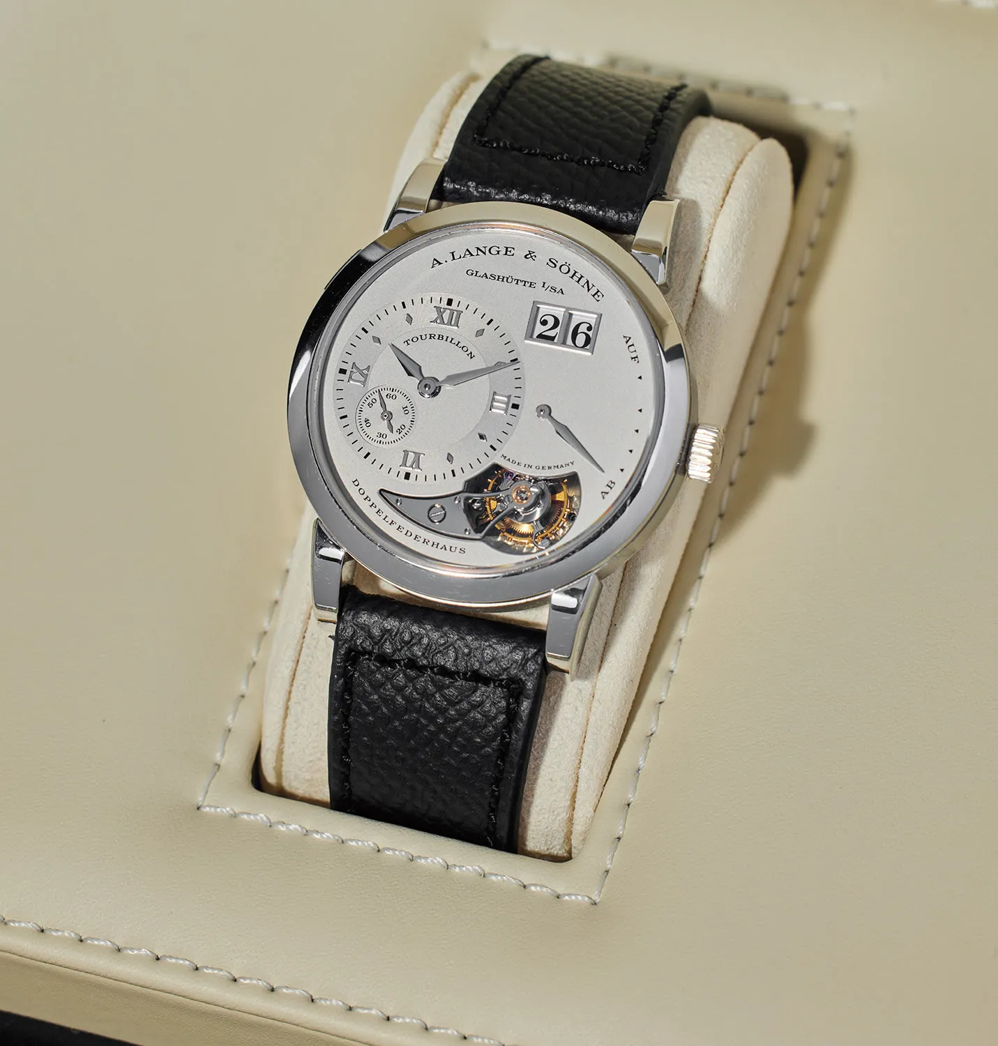 A. Lange & Söhne Lange 1 704.025 38.5mm Platinum Silver 1