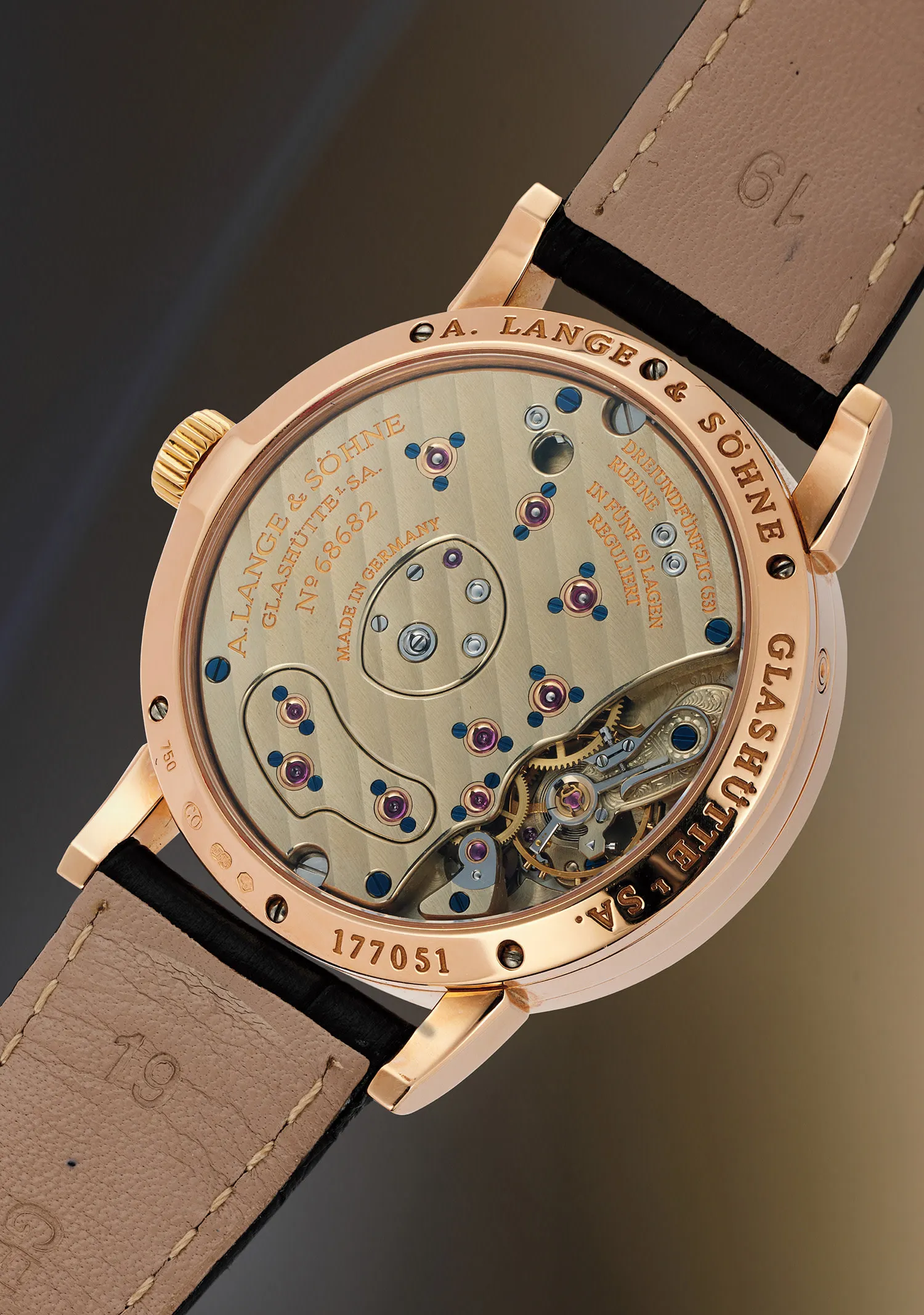 A. Lange & Söhne Little Lange 1 813.043 36.1mm Rose gold Black 2