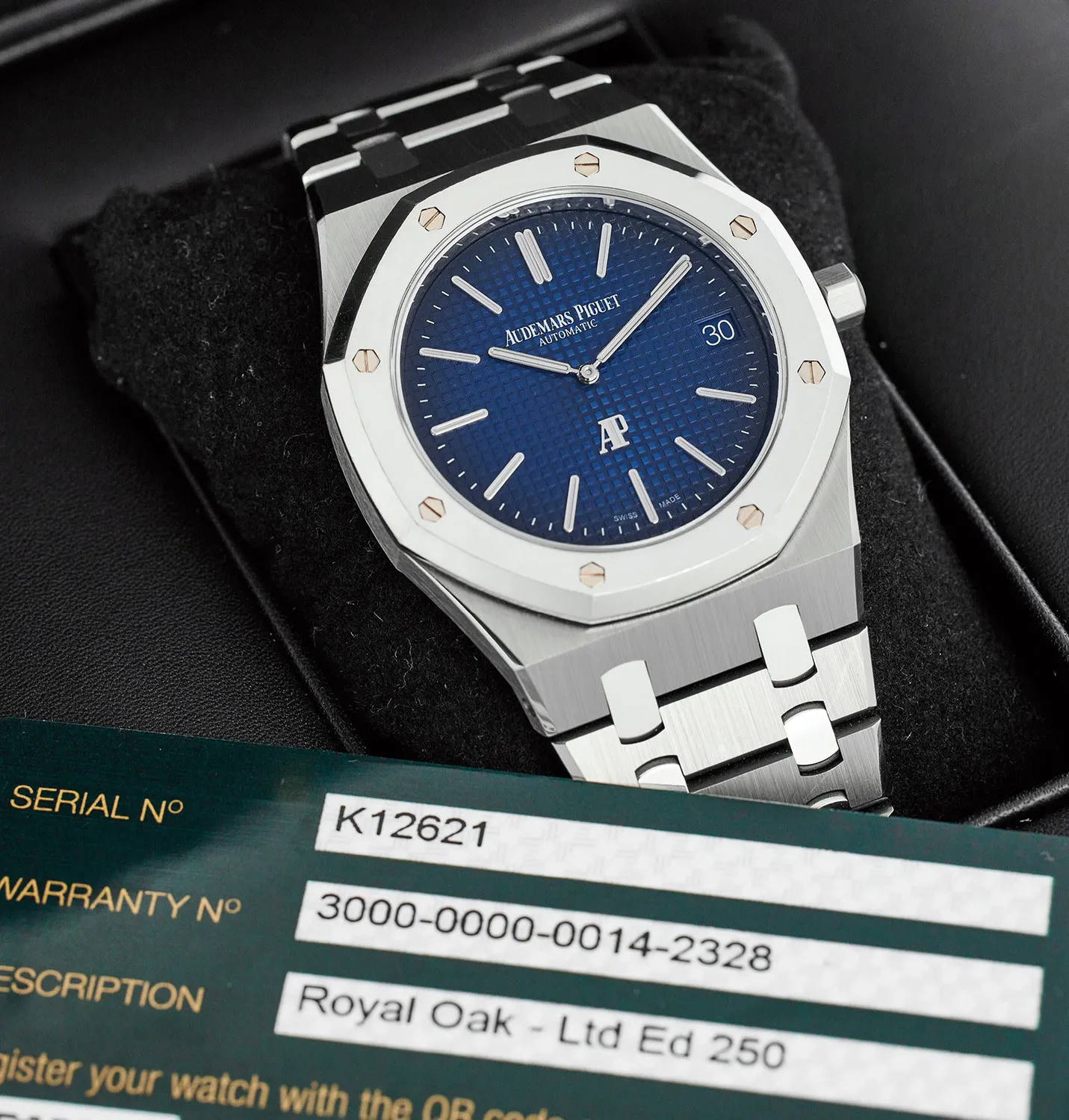 Audemars Piguet Royal Oak 15202IP 39mm Platinum and Titanium Blue 2