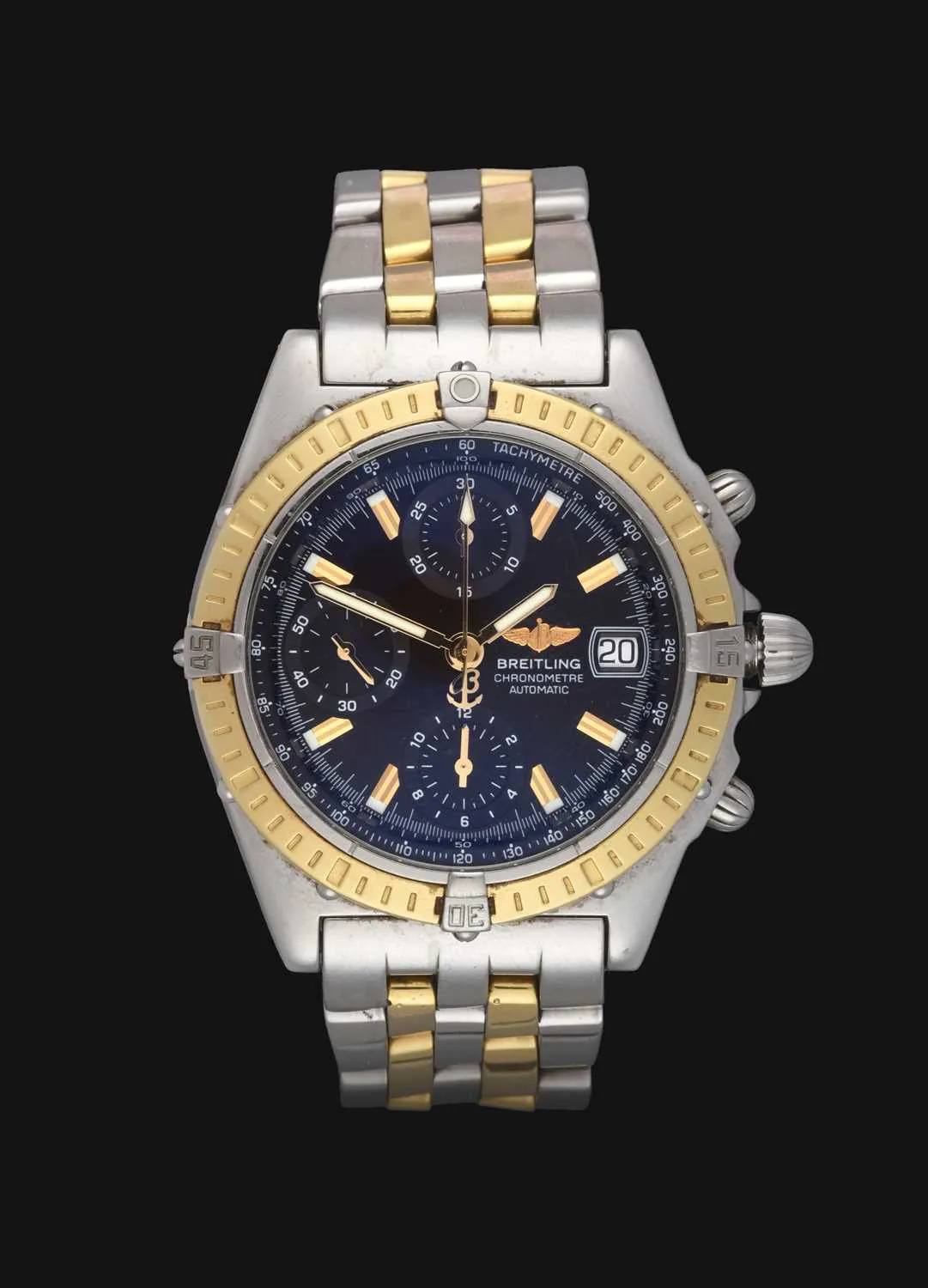 Breitling Chronomat D13352 40mm Yellow gold and stainless steel Black
