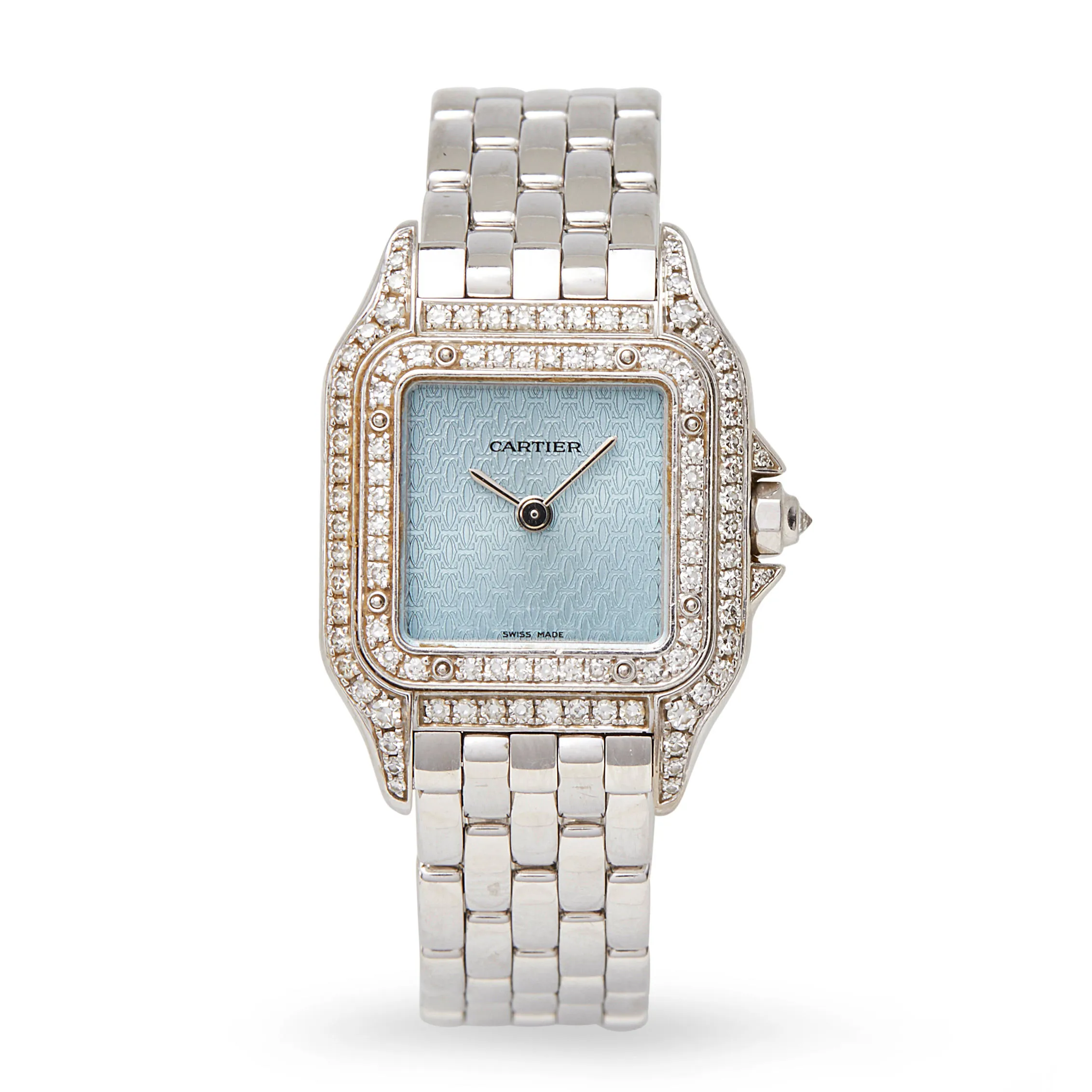 Cartier Panthère 1660 20mm White gold and Diamond Turquoise