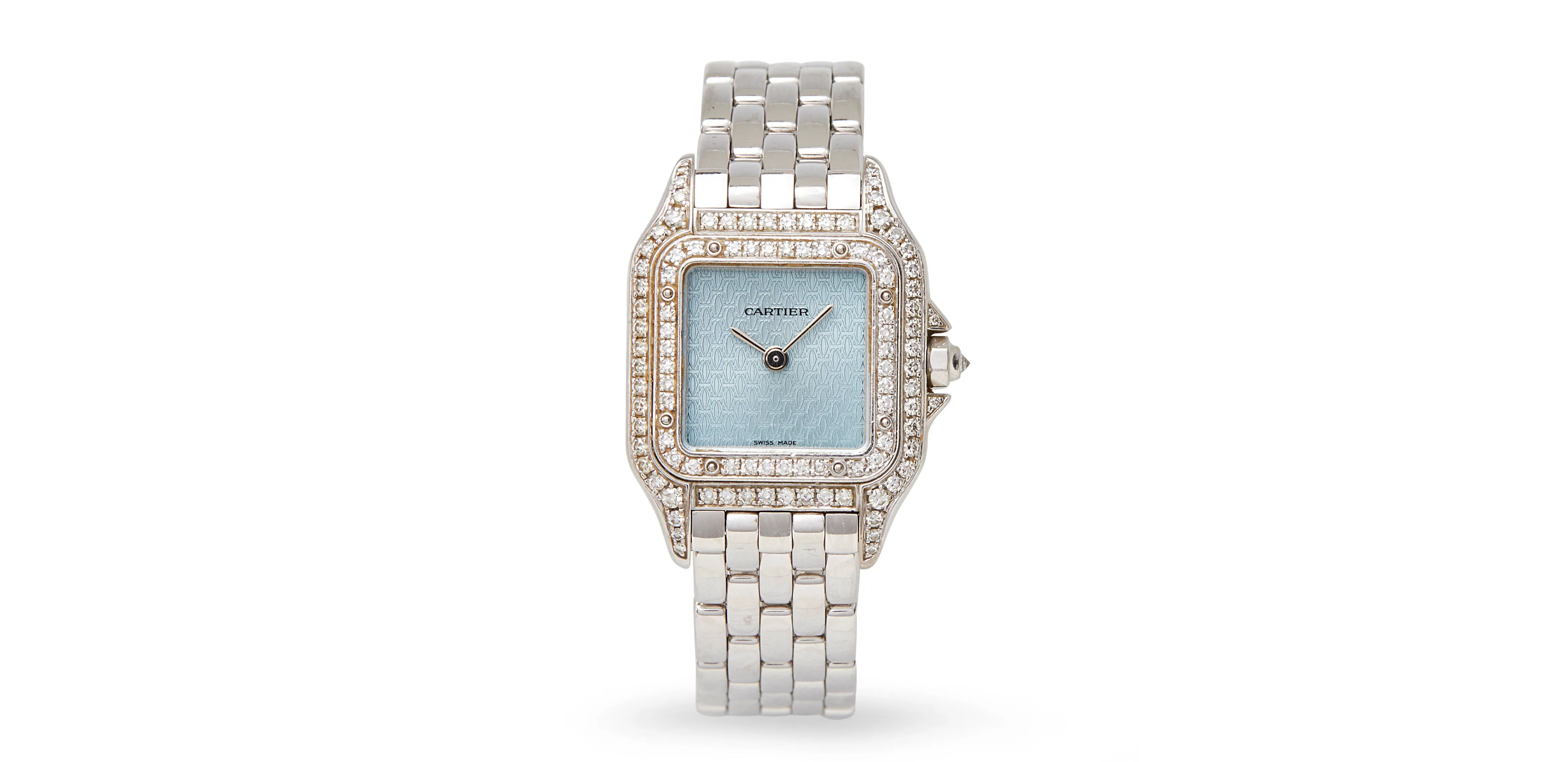 Cartier Panthère 1660 20mm White gold and Diamond Turquoise 1