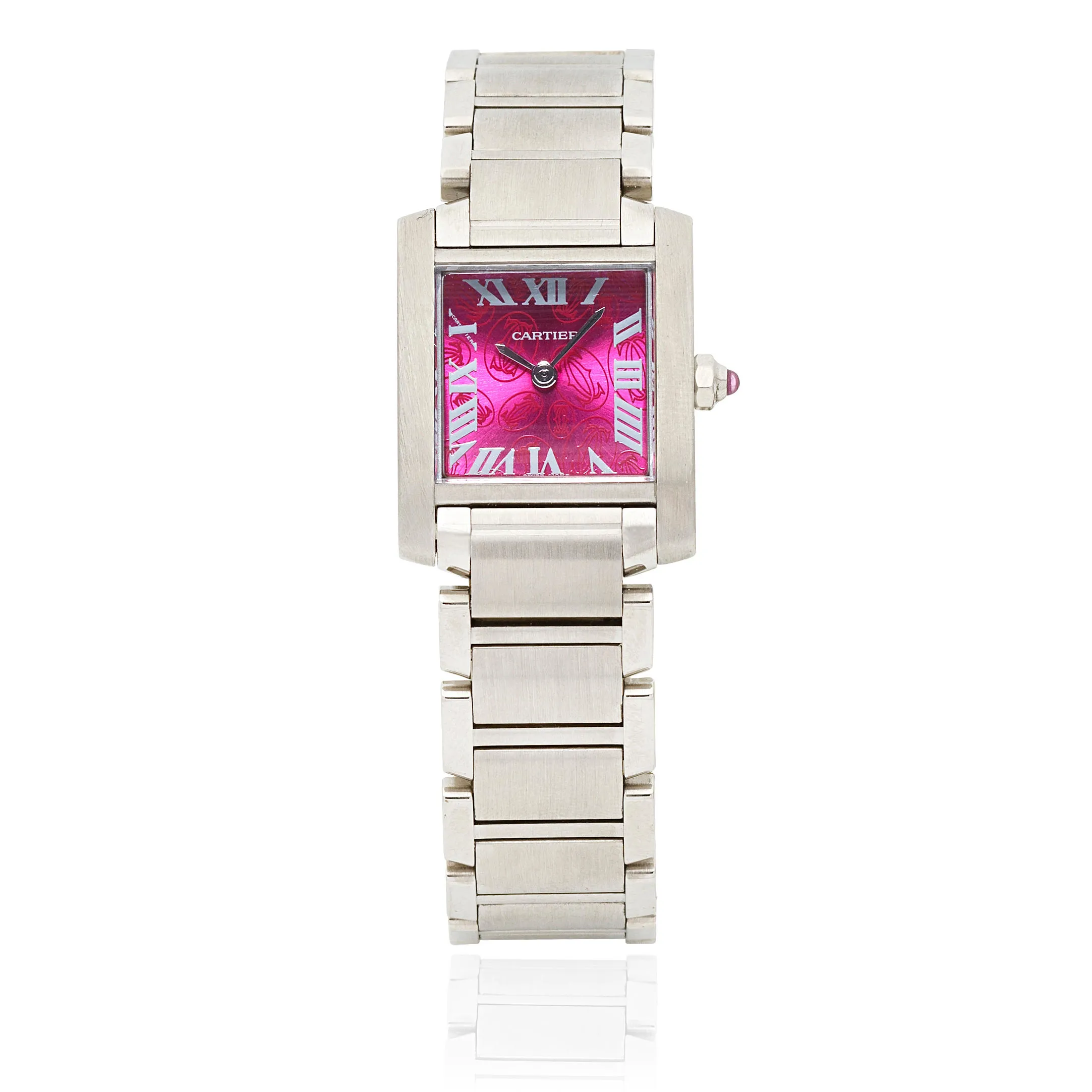 Cartier Tank Française 2384 20mm Stainless steel Rose