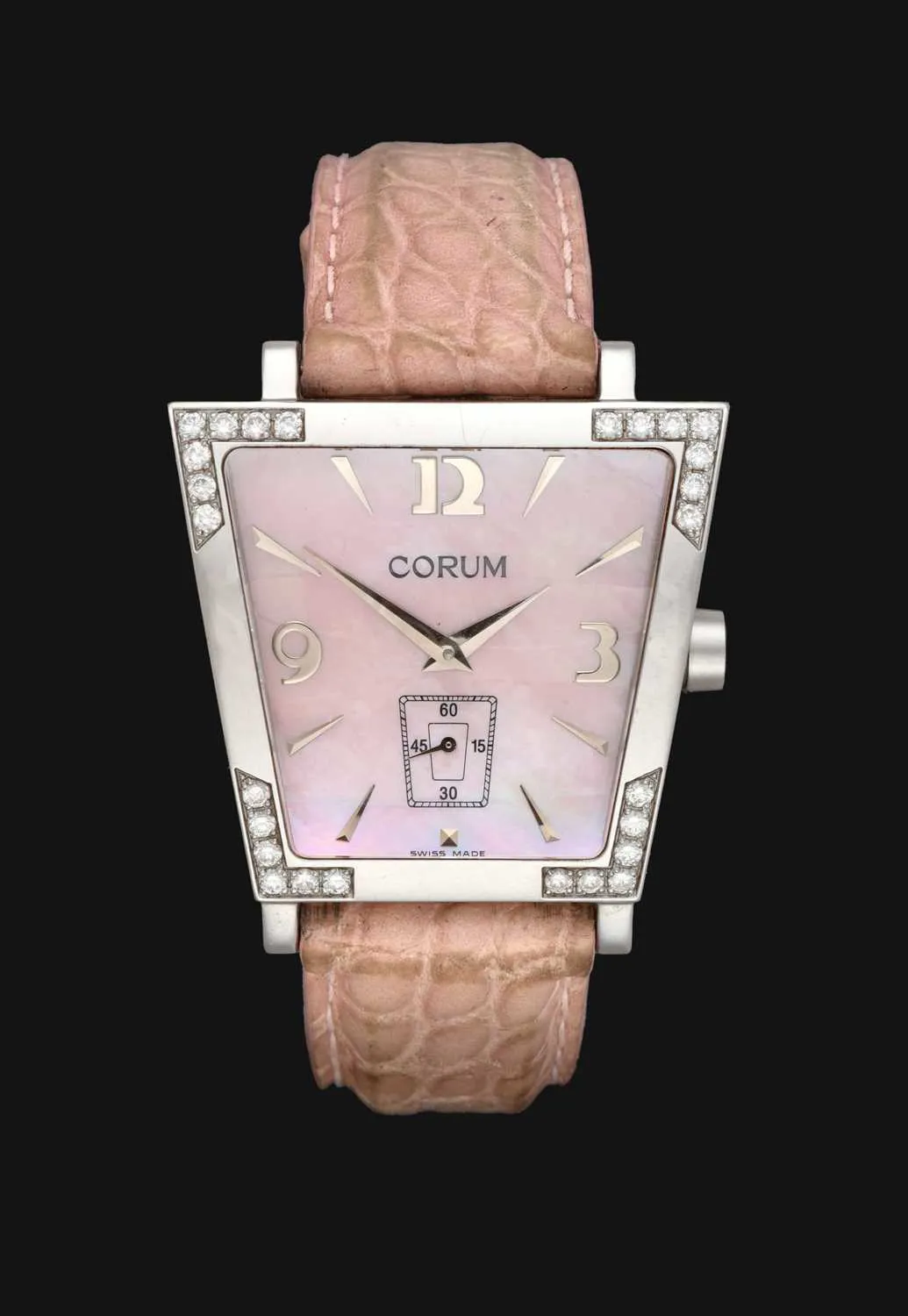 Corum Trapèze 106.405.47 39mm Stainless steel and Diamond Mother-of-pearl