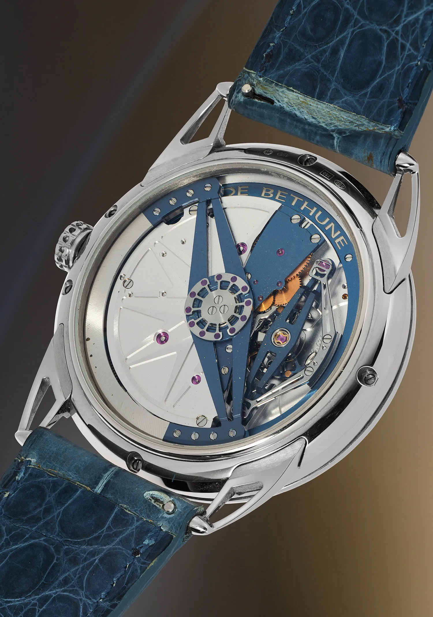 De Bethune DB25WS3 44mm White gold Blue 2