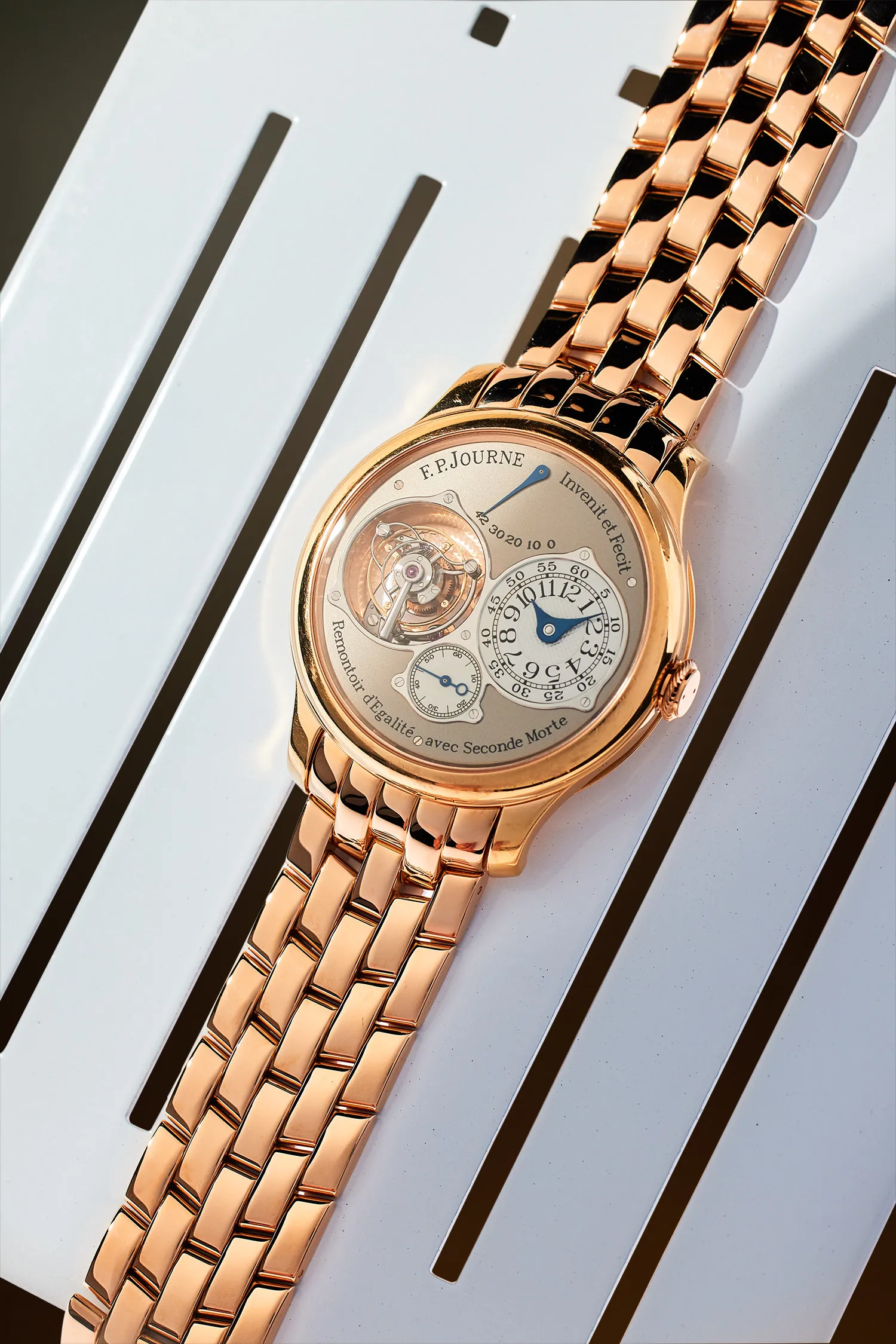 F.P. Journe Tourbillon Souverain 40mm Rose gold Silver 3