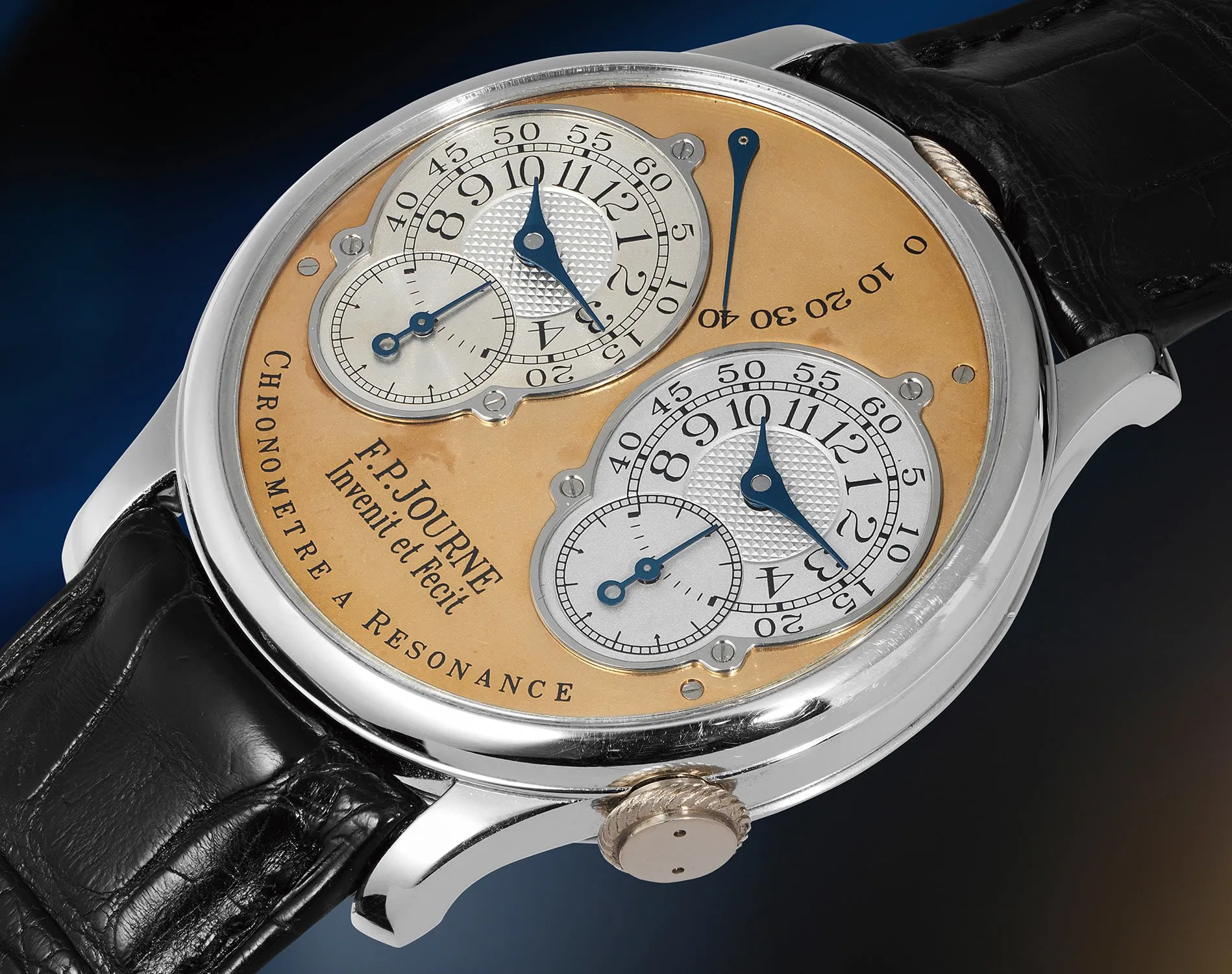 F.P. Journe Chronomètre à Résonance 38mm Platinum White 1