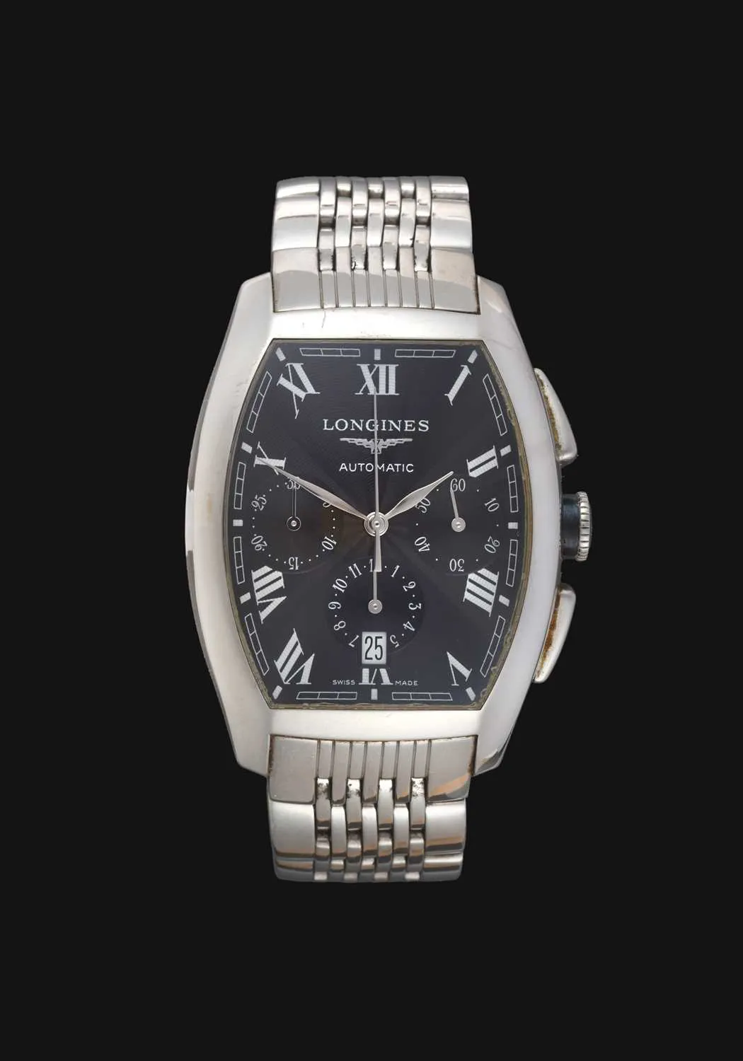 Longines Evidenza L2 643 4 34mm Stainless steel Black