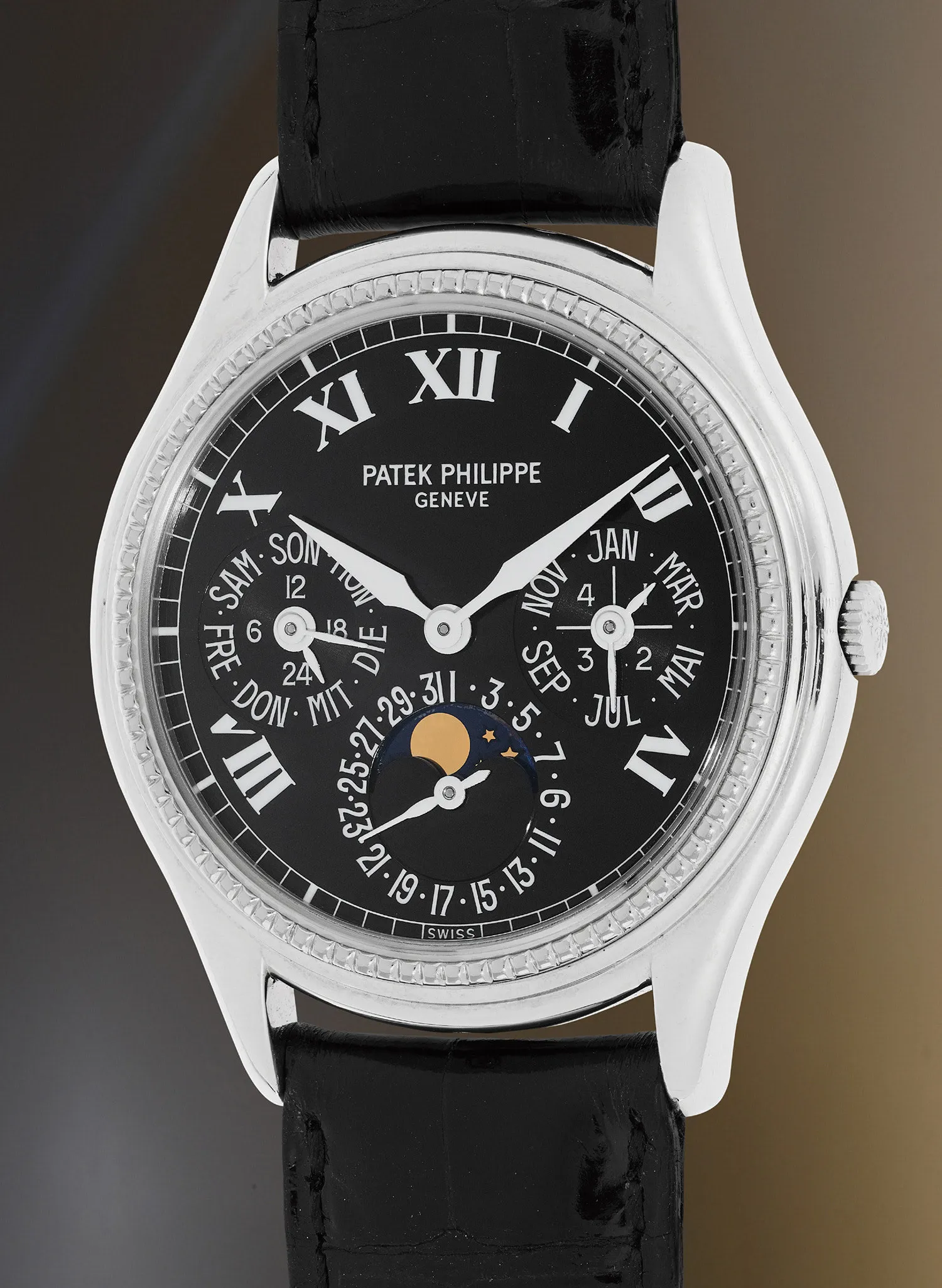 Patek Philippe Perpetual Calendar 5038G 36mm White gold Black