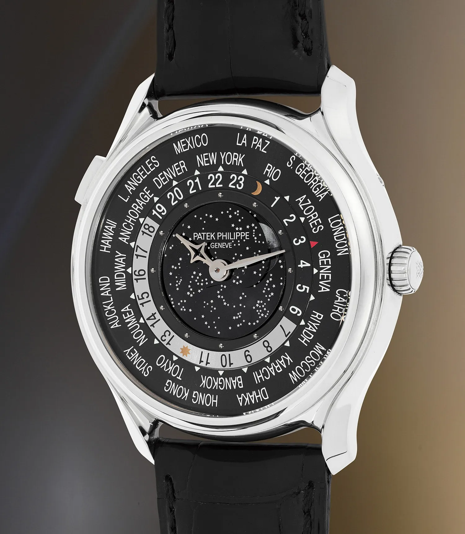 Patek Philippe World Time 5575G-001 40mm White gold Black